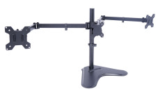 Triple Monitor Free-Standing Desk Stand for 3 Screens up to 27 Inch