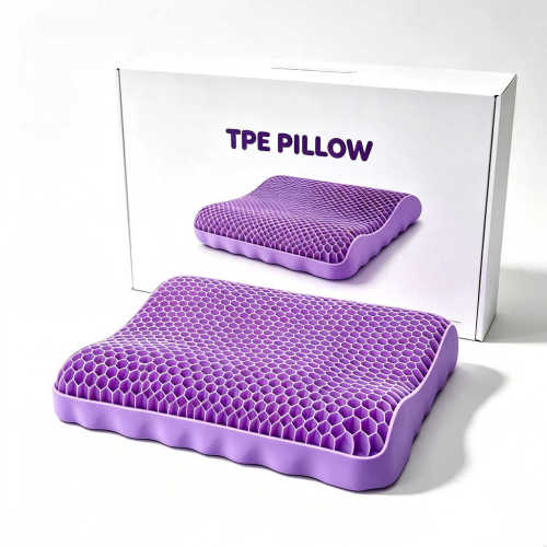Eco-Friendly Gel Grid Honeycomb TPE Cover Rebond Memory Foam TPE Pillow for Neck Support