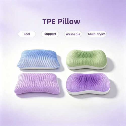 High Quality Support & Breathable TPE Pillow Strongly with Supported Triangular Grid