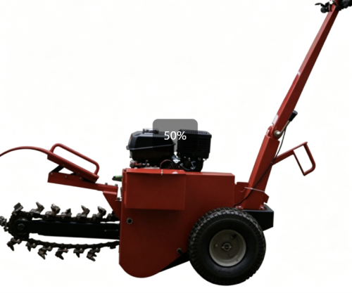7hp or 15hp max trench depth 600mm walk-behind trencher