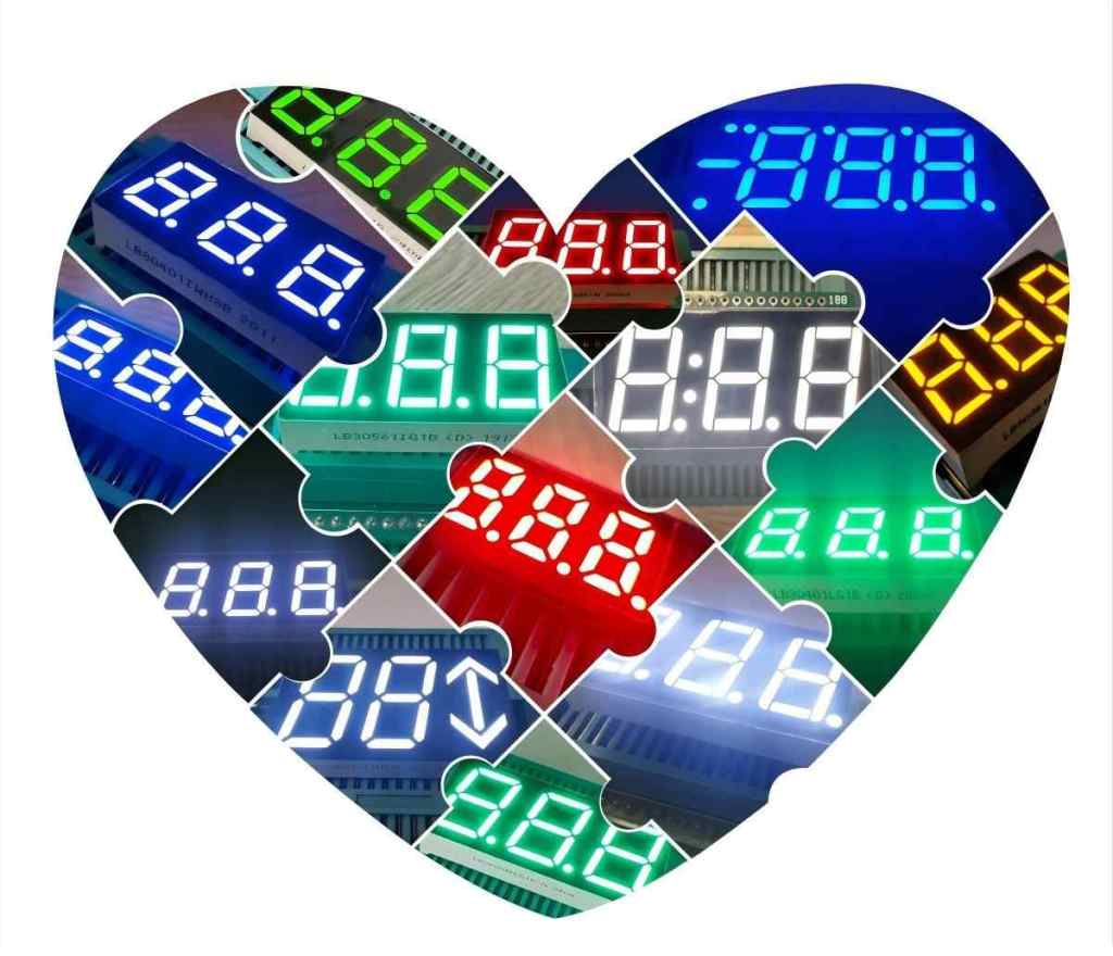 LIGHTBO LED DISPLAY  7 SEGMENT 3 DIGIT SERIES
