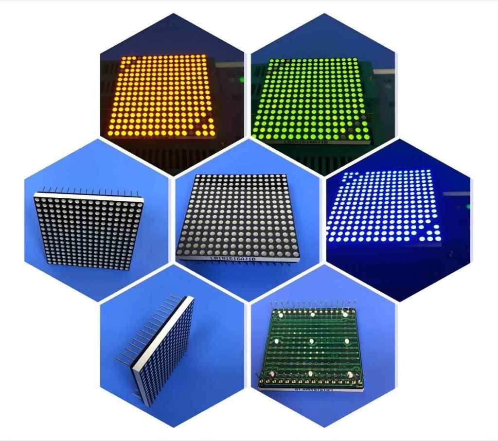 1.9MM 16*16 DOT MATRIX LED DISPLAY 40*40MM