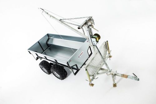 Chine Best 360 degree revolved boom 1.5T load capacity atv trailer timber