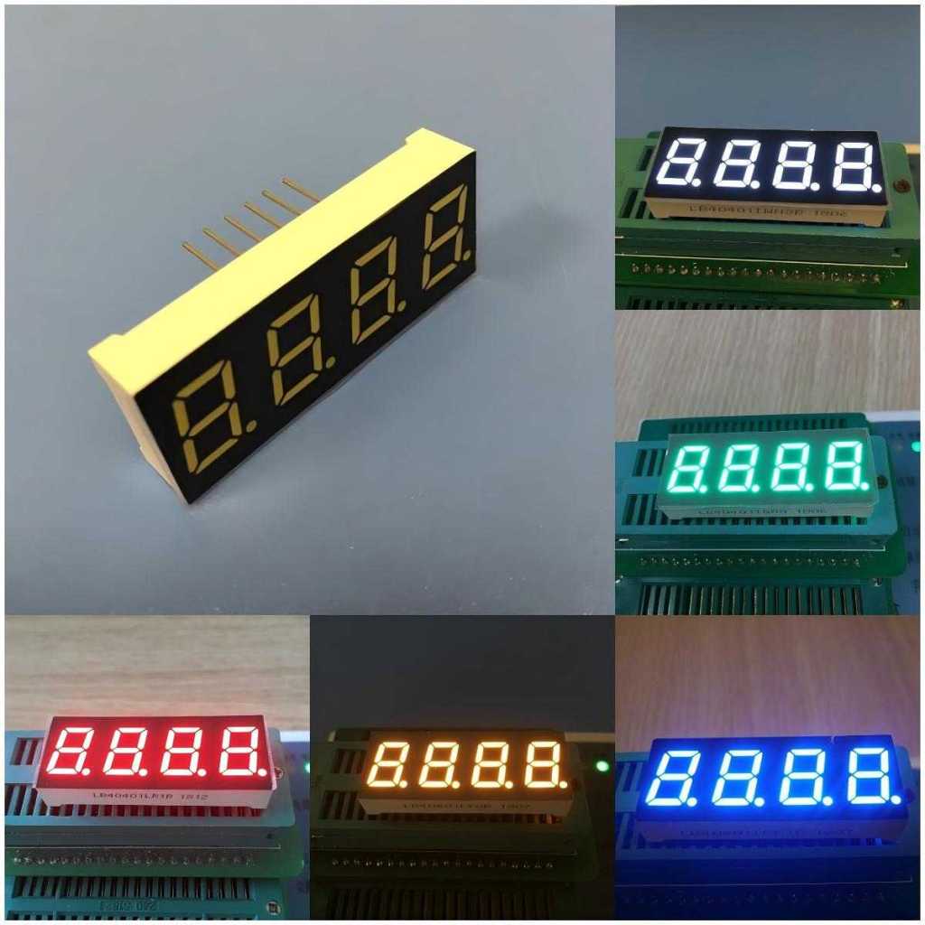 7 SEGMENT LED DISPLAY 4 DIGIT 10.16MM  DIMENSIONS CIRCUIT DIAGRAAM PINOUT