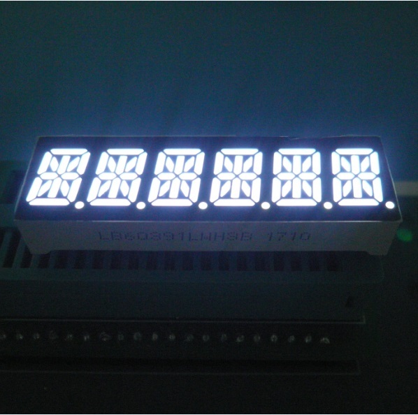 14 SEGMENT ALPHANUMERIC LED DISPLAY 6 DIGIT 10MM