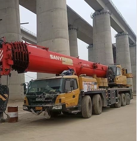Sany 100ton used Mobile Crane STC1000C7 7-Booms 73.2m used Truck Crane Sany