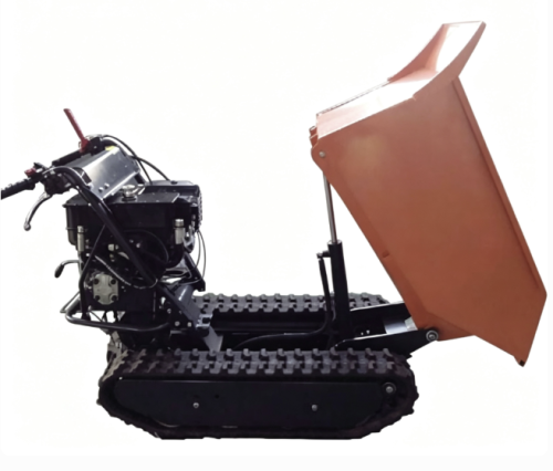 9hp 500kgs load capacity hydarulic tipping self-loading mini transporter