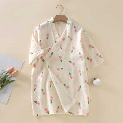 100% Cotton Kids Bathrobe Short Sleeve Unisex Absorbent Quick Dry Sleepwear for Boys Girls Wholesale