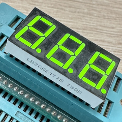 Yellow Green 0.4 inch Triple Digit 7 Segment LED Display Common Anode for Voltage Meter