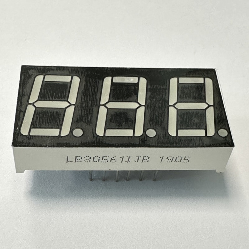 Yellow Green 0.4 inch Triple Digit 7 Segment LED Display Common Anode for Voltage Meter