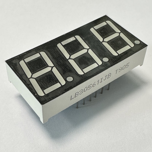 Yellow Green 0.4 inch Triple Digit 7 Segment LED Display Common Anode for Voltage Meter