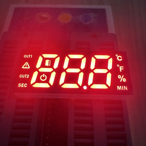 Ultra bright Red 7 Segment LED Display 3 Digit 13.4mm for Temperature Humidity