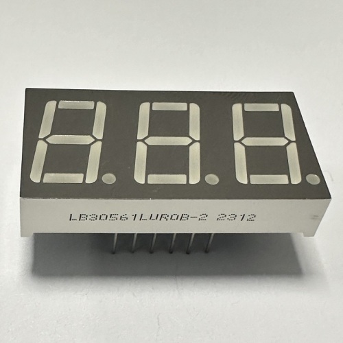 0.56 inch Triple Digit 7 Segment Ultra Bright Red LED Display Common Cathode for Voltage Meter
