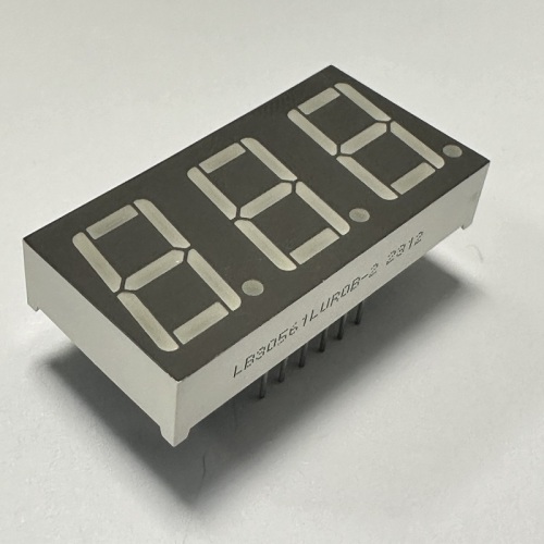0.56 inch Triple Digit 7 Segment Ultra Bright Red LED Display Common Cathode for Voltage Meter