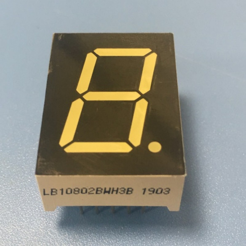 Ultra Bright White Single Digit 0.8 inch 7 Segment LED Display Common Anode for Digital Indicator