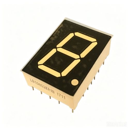Super Bright Red Single Digit 0.8 inch 7 Segment LED Display Common Cathode for Digital Indicator