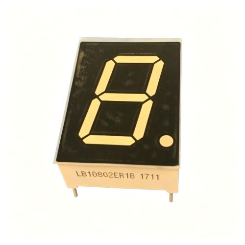 Super Bright Red Single Digit 0.8 inch 7 Segment LED Display Common Cathode for Digital Indicator