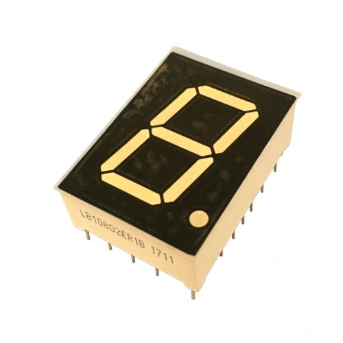 Super Bright Red Single Digit 0.8 inch 7 Segment LED Display Common Cathode for Digital Indicator
