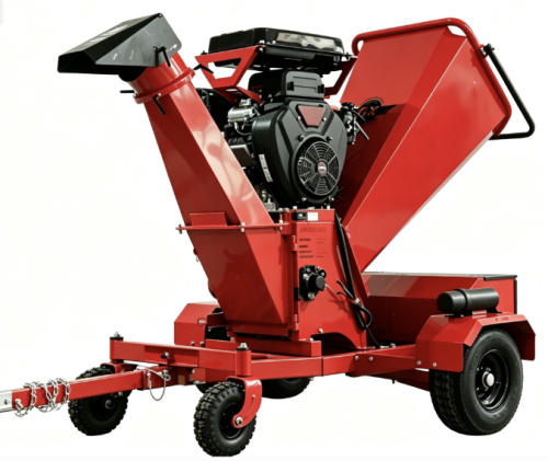 Heavy-Duty 34HP Wood Chipper with 8-Inch Hydraulic Self-Feeding System
