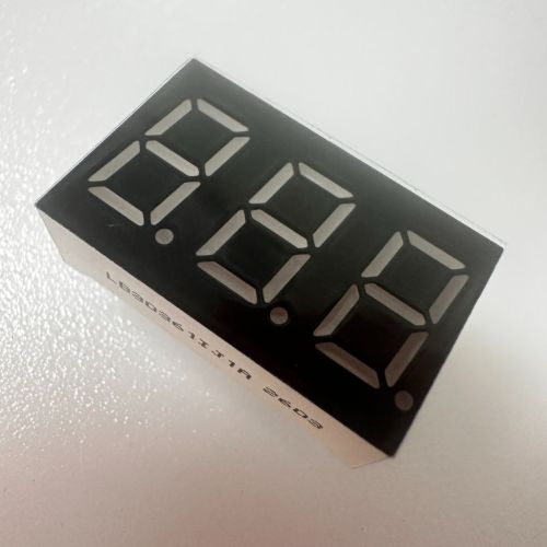 3 Digit 0.36"  Common Anode Super Bright Green 7 Segment LED Display for Temperature Controller