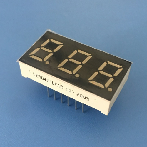 0.4-inch Triple Digit Common Cathode Pure Green 7 Segment LED Display For Coffee Maker Machine