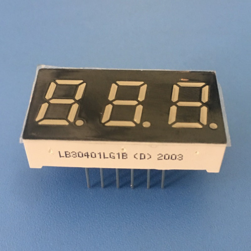 0.4-inch Triple Digit Common Cathode Pure Green 7 Segment LED Display For Coffee Maker Machine