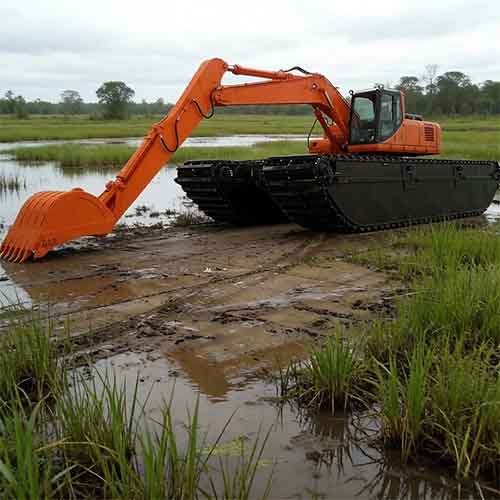 Best Amphibious Excavator for Wetland Construction