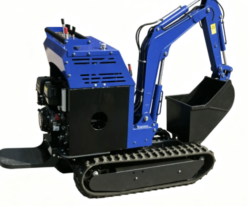 9hp 500kgs load capacity all hydarulic self-loading mini dumper crawler