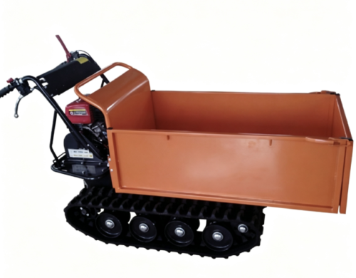 6.5hp gasoline engine 500kgs load capacity garden mini track dumper
