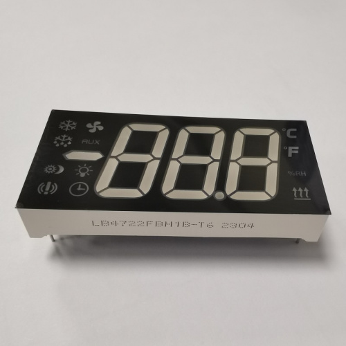 17mm 3 Digit 7 Segment LED Display Ultra Bright Blue Common Anode for Refrigerator Controller