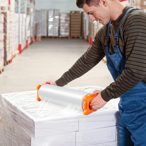 80 Gauge (20mic)x16 inch (400mm)x1500FT (457M) LLDPE Stretch Wrap Film 3.35kgs Net Weight