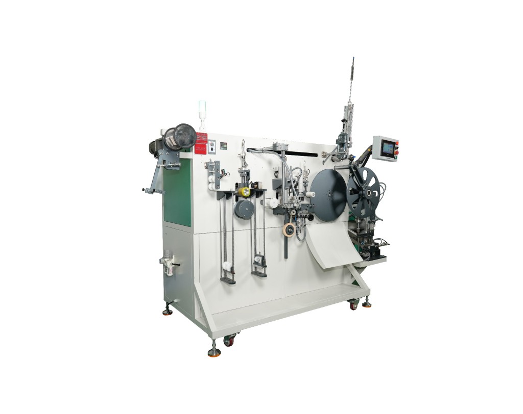 Automatic webbing winding machine front working view
