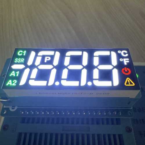 High brightness Customized Multicolour 7 Segment LED Display 3 1/2 Digits for Temperature Controller
