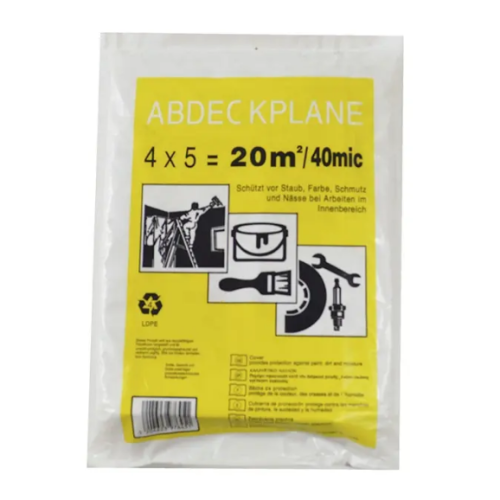 7micx4Mx12.5M Plastic Masking Film;Drop Film 7mic; 4Mx12.5M Protecting Film