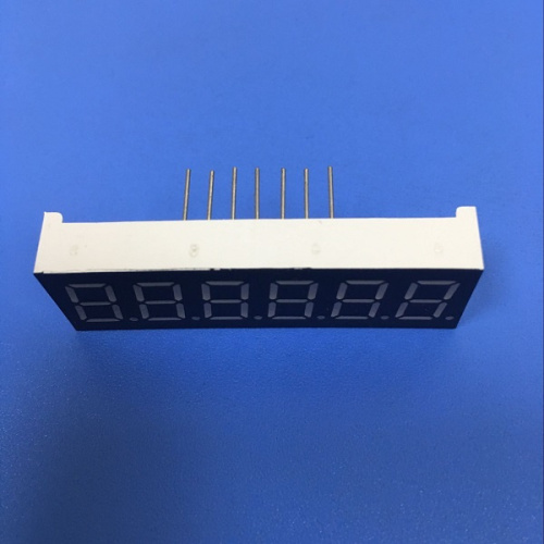 Super Bright Amber 0.36" 6 Digit 7 Segment LED Display Common Cathode for Instrument Panel Indicator