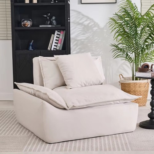 Home Furniture Portable Fold Out Chair Comfy Floor Memory Foam Modular Sectional Compressed Sofa