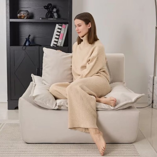 Home Furniture Portable Fold Out Chair Comfy Floor Memory Foam Modular Sectional Compressed Sofa
