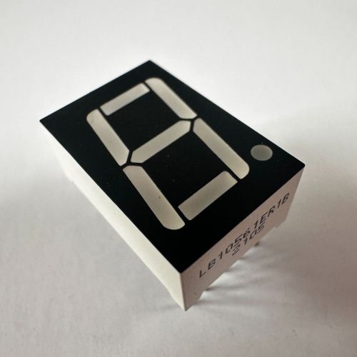 Super Bright Red 14.2mm (0.56")  Single Digit 7 Segment LED Display Common Cathode for Digital Indicator