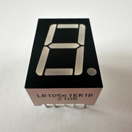Super Bright Red 14.2mm (0.56")  Single Digit 7 Segment LED Display Common Cathode for Digital Indicator