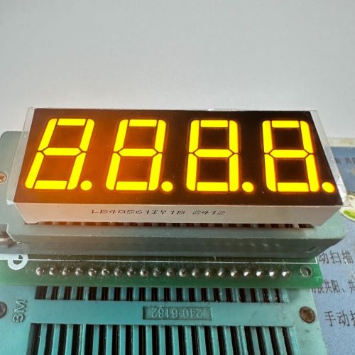 4 Digit 0.56" 7 Segment LED Display common anode Ultra bright amber for temperature/humidity controller