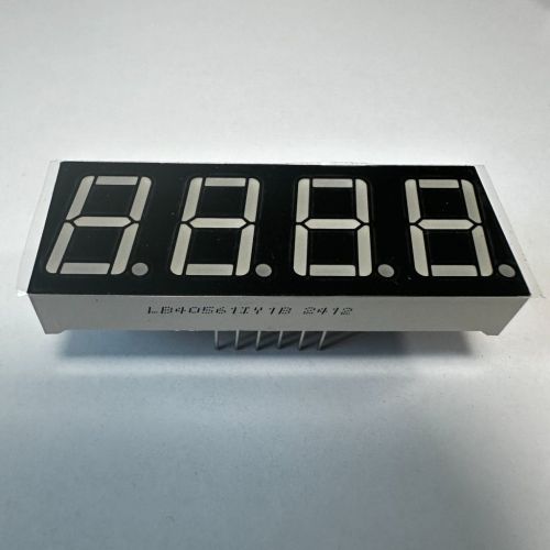 4 Digit 0.56" 7 Segment LED Display common anode Ultra bright amber for temperature/humidity controller
