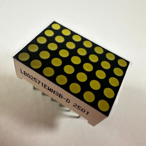 Ultra bright white 1.9mm dot matrix led display 5 x 7 for  Pos Machine Signature board  12.7*17.8mm