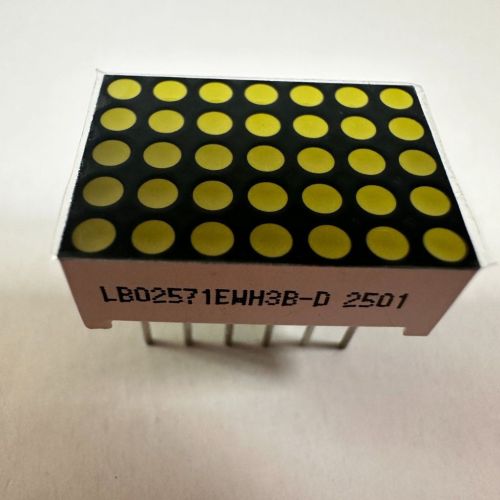 Ultra bright white 1.9mm dot matrix led display 5 x 7 for  Pos Machine Signature board  12.7*17.8mm