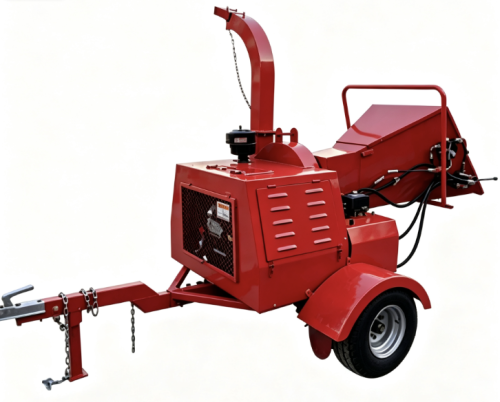 8inch Max Chipping self feeding 40Hp diesel engine hydraulic wood chipper