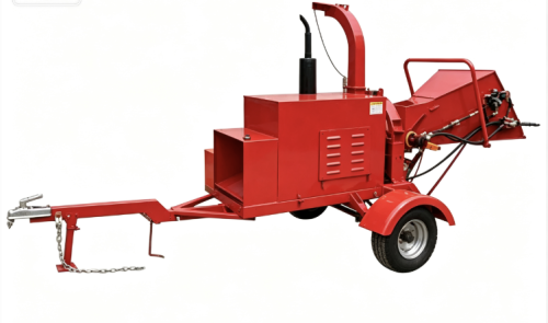 Durable Diesel Wood Chipper Shredder for Heavy-Duty Landscaping Tasks