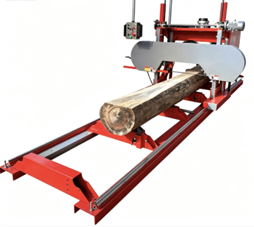 Horizontal Wood Sawmill with Gasoline Engine for Log Processing