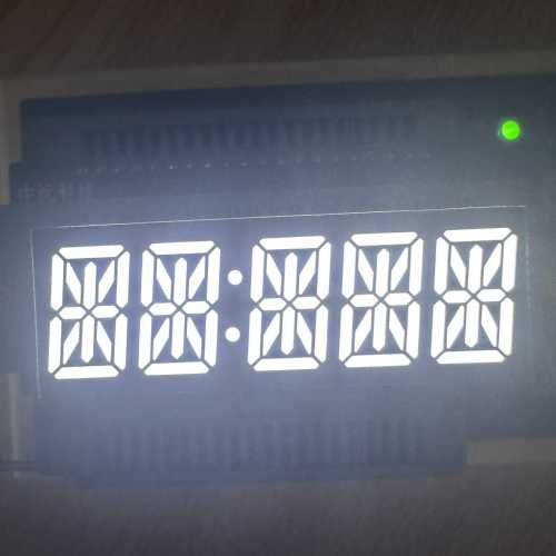 13.8mm 5 Digit 14 Segment Alphanumeric LED Display Ultra bright White For Sound Bar
