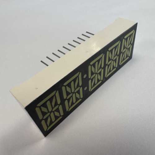 13.8mm 5 Digit 14 Segment Alphanumeric LED Display Ultra bright White For Sound Bar