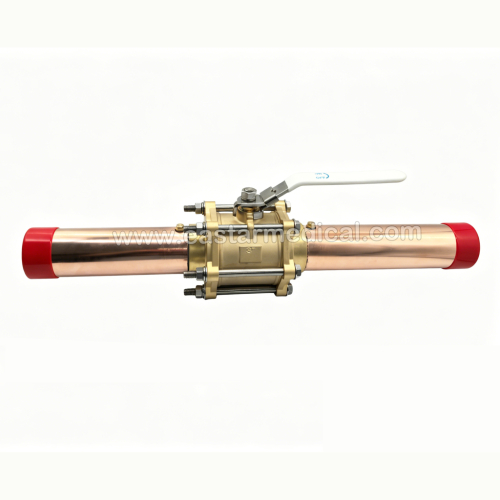 3 PCS Brass Ball Valve with Lockable Handle