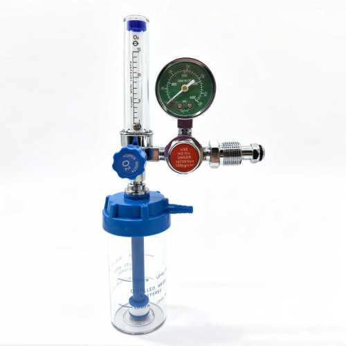 Medical Gas Flowmeter for Oxygen Air Wall Mount Flow Meter with Humidifier Bottle Hospital Use